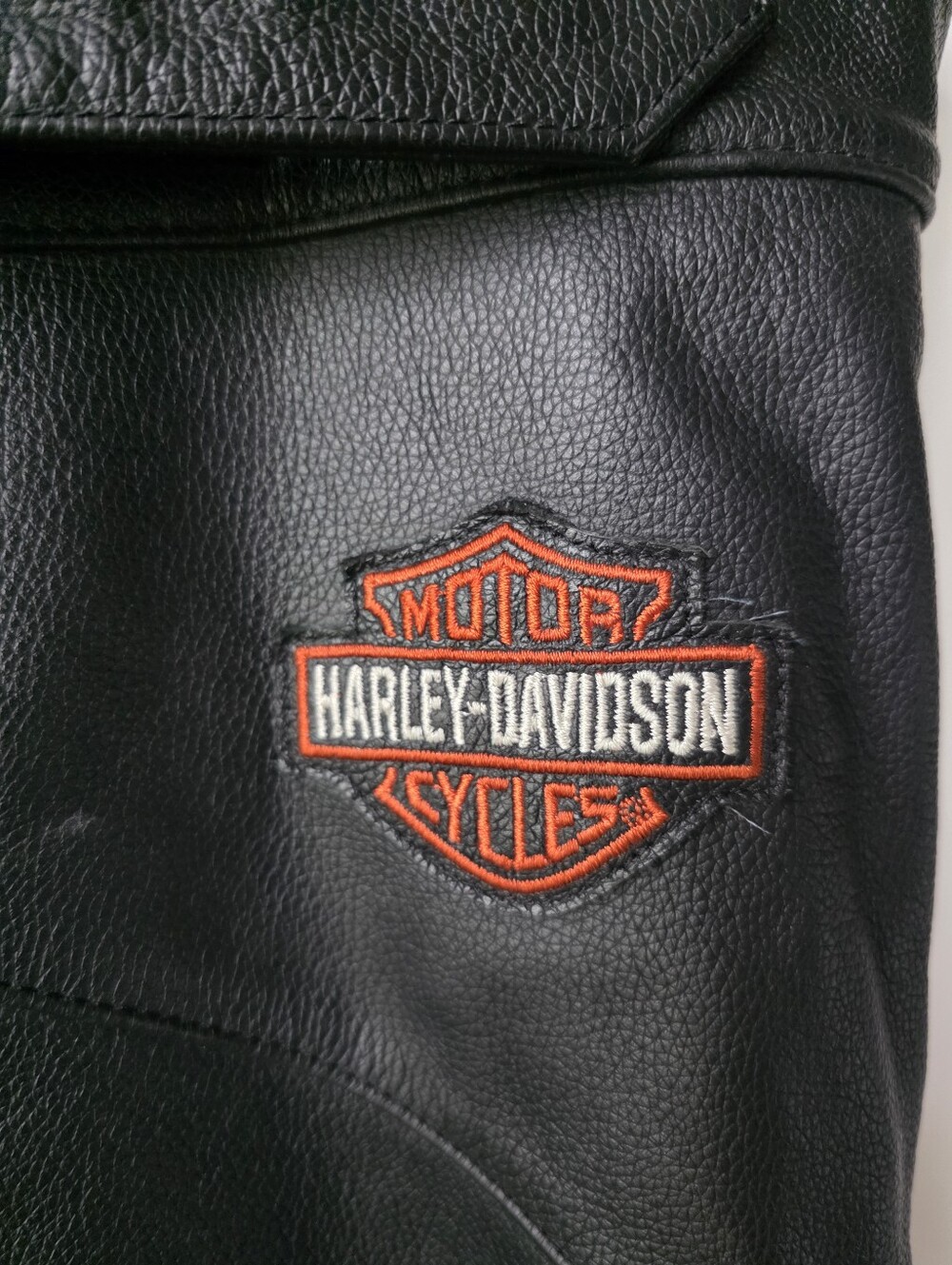 Harley Davidson Motorcycle Genuine Leather Biker Chaps Size 2XL - Picture 15 of 16